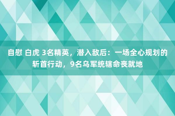 自慰 白虎 3名精英，潜入敌后：一场全心规划的斩首行动，9名乌军统辖命丧就地