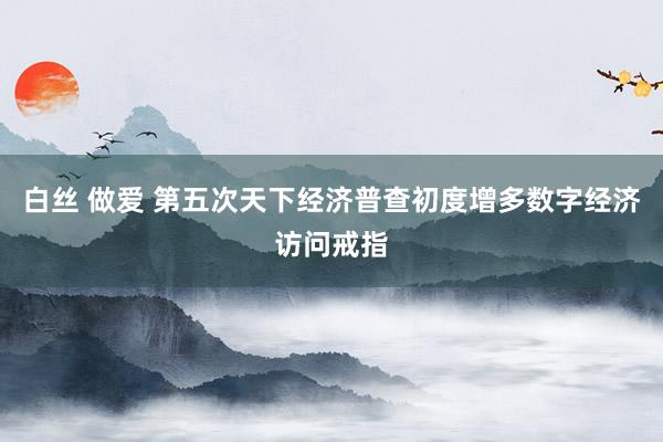 白丝 做爱 第五次天下经济普查初度增多数字经济访问戒指