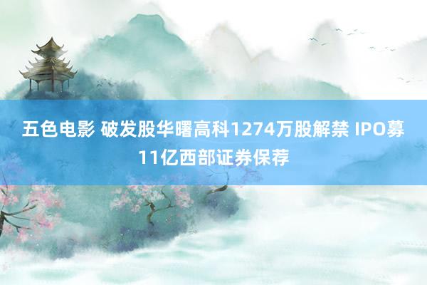 五色电影 破发股华曙高科1274万股解禁 IPO募11亿西部证券保荐
