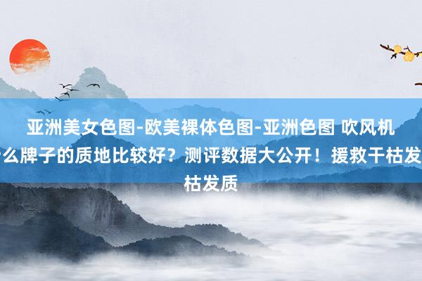 亚洲美女色图-欧美裸体色图-亚洲色图 吹风机什么牌子的质地比较好？测评数据大公开！援救干枯发质