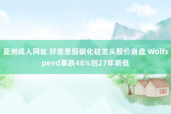 亚洲成人网址 好意思股碳化硅龙头股价崩盘 Wolfspeed暴跌48%创27年新低