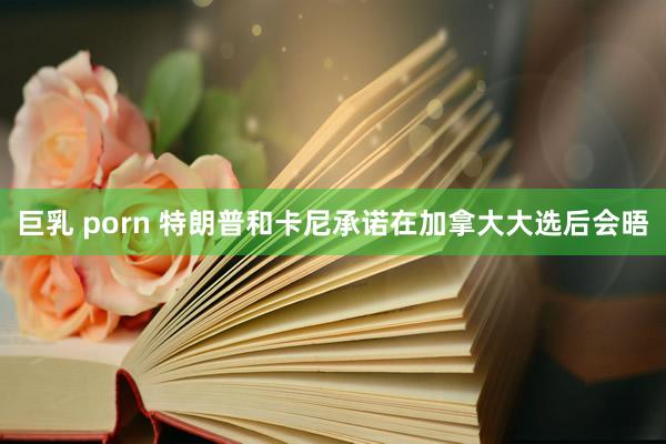 巨乳 porn 特朗普和卡尼承诺在加拿大大选后会晤